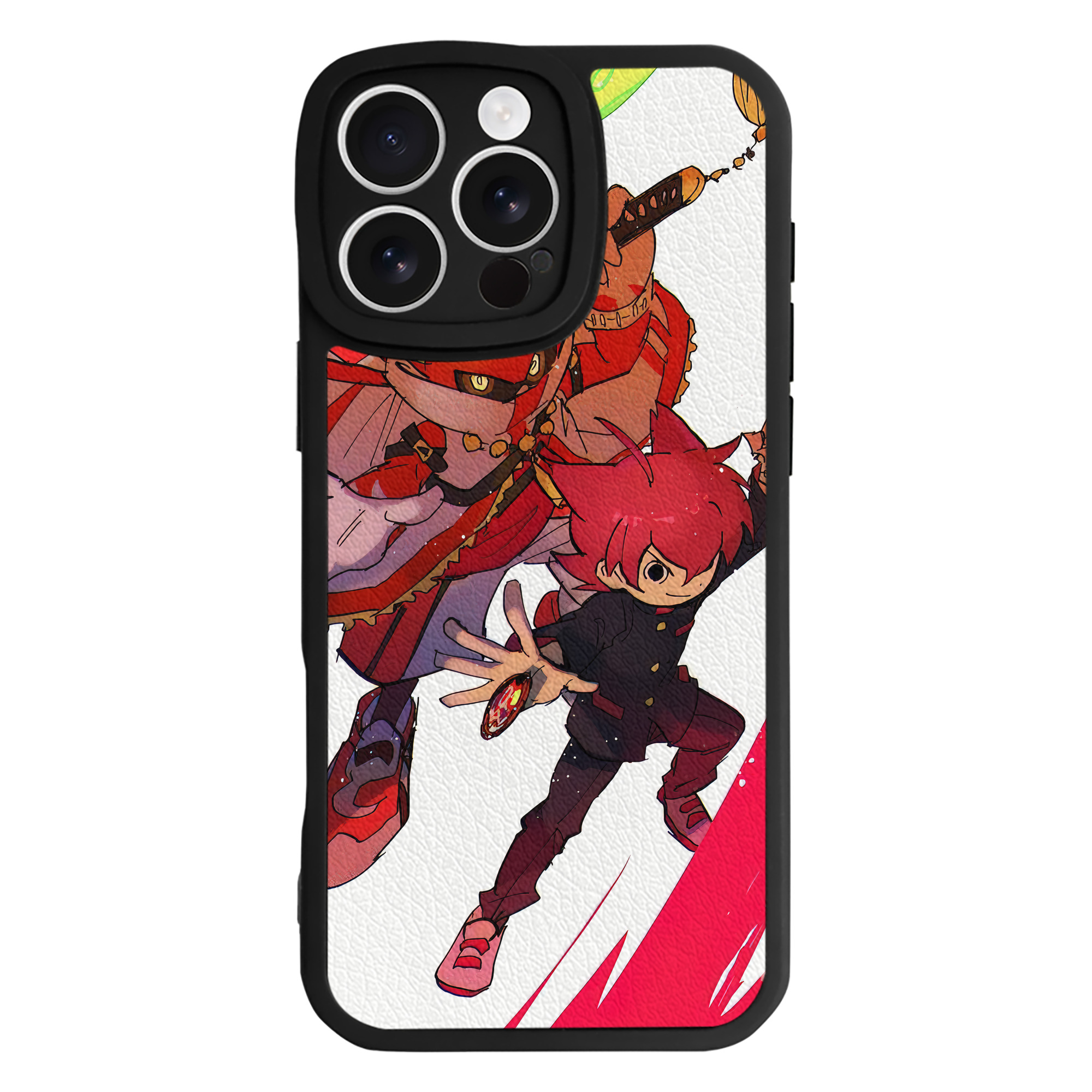 （画像用） 妖怪ウォッチ Yo-kai Watch 【iPhone 16シリーズ対応】シリコンスマホケース（レザー調） 材質：シリコン